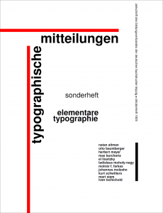 Der Beginn einer internationalen Karriere: Im Oktober 1925 publizierte »ivan tschichold« als Co-Autor erstmals in zwei kurzen Aufsätzen im Sonderheft »elementare typografie«, einer Beilage der Zeitschrift »typografische mitteilungen« (Herausgeber: Bildungsverband der deutschen Buchdrucker, Leipzig), seine Betrachtungsweisen über »die neue gestaltung« und die »elementare typografie«. Quelle: Archiv von Wolfgang Beinert, Berlin.