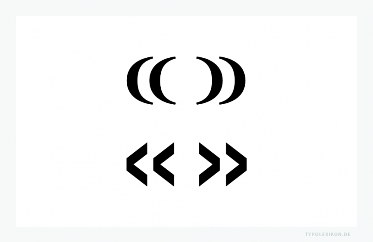 Französische Anführungszeichen | Guillemets français