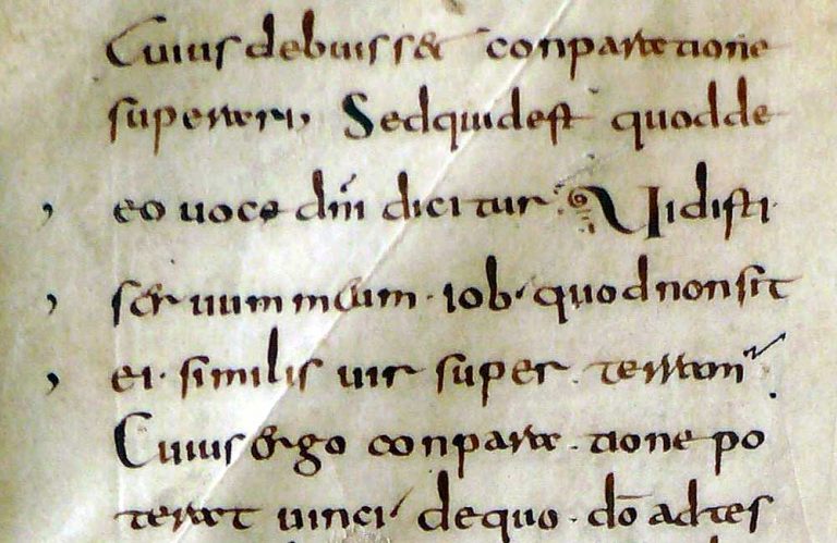 Minuskel Kleinbuchstabe einer Schrift