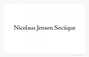 Die Venezianische Renaissance-Antiqua »Jenson Pro« in normalen Schriftschnitt (Regular) von Adobe®.