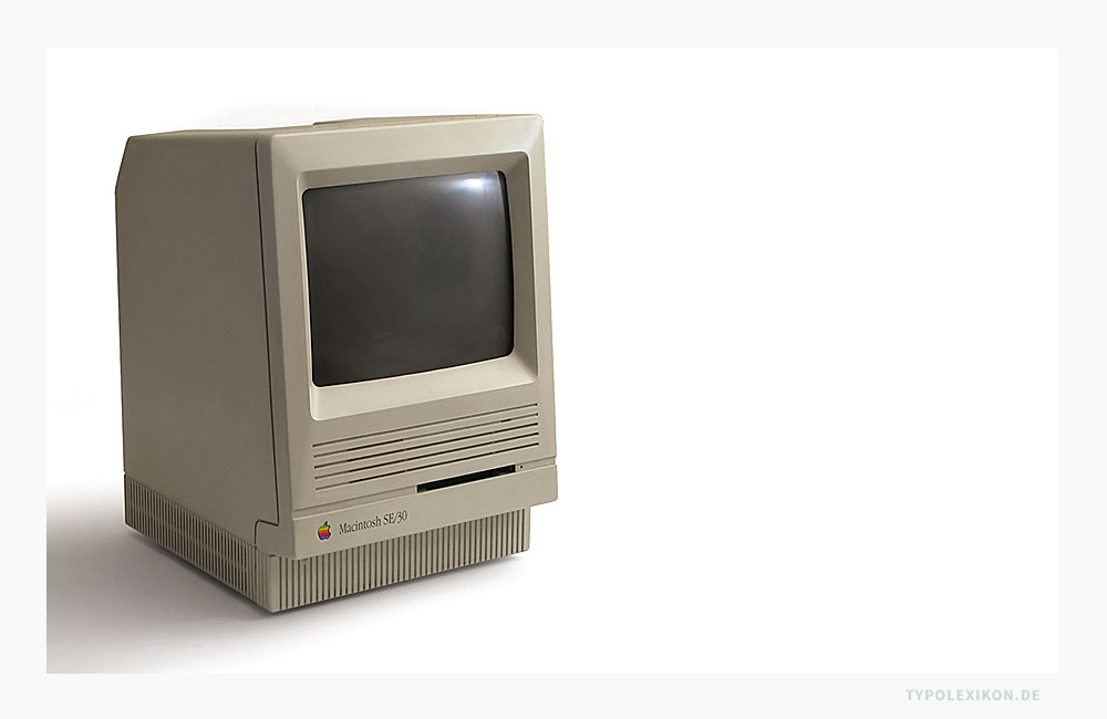 Der Macintosh SE/30 von Apple Inc. (USA) gilt als der Rechner, der das Desktop Publishing ermöglichte und die digitale Revolution im Grafischen Gewerbe vorantrieb. Der Macintosh SE/30 von Apple Inc. (USA) gilt als der Rechner, der das Desktop Publishing ermöglichte und die digitale Revolution im Grafischen Gewerbe vorantrieb.