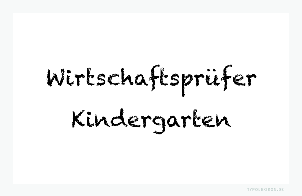 Die »Atmosphere Value« ist eine subjektive Empfindung des Rezipienten. Hier ein sehr plakatives Beispiel: Zu wem passt wohl die Schreibschrift »Chalkduster« besser? Die »Atmosphere Value« ist eine subjektive Empfindung des Rezipienten. Hier ein sehr plakatives Beispiel: Zu wem passt wohl die Schreibschrift »Chalkduster« besser?