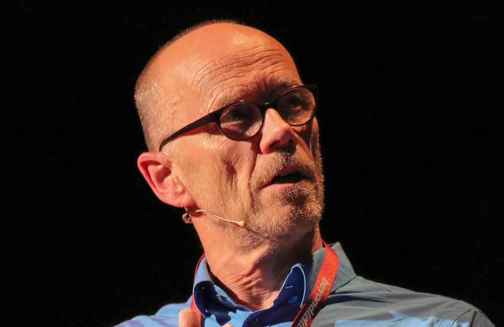 Erik Spiekermann, Grafikdesigner, Schriftgestalter, Typograf und Dozent, Deutschland, *1947. Foto: Martin Kraft, freie Lizenz CC BY-SA 3.0.